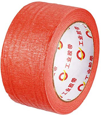 QQYDZSW Zubehör for Heimwerkerwerkzeuge, rotes Malerband, 5 cm x 29 m, 1 Rolle, Bastelpapierband, Lehrerband, for Kunst, Dekorieren, Malen(Red)