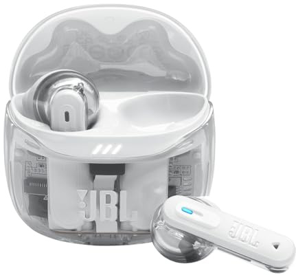 JBL Tune Flex 2 / Auriculares inalámbricos, Bluetooth, compatibles con múltiples puntos, instalación de 2 vías, cancelación de ruido híbrida, IP54 impermeable, a prueba de polvo, captura de sonido