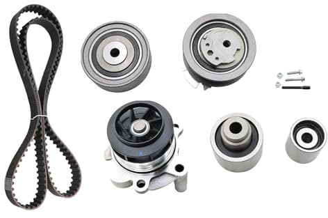 Callume Zahnriemensatz mit Wasserpumpe Kompatibel mit Audi 2.0 TDI | Passender Zahnriemensatz mit Wasserpumpe für Audi A3 A4 A5, Seat Exeo, VW Golf Passat Tiguan 2.0 TDI.