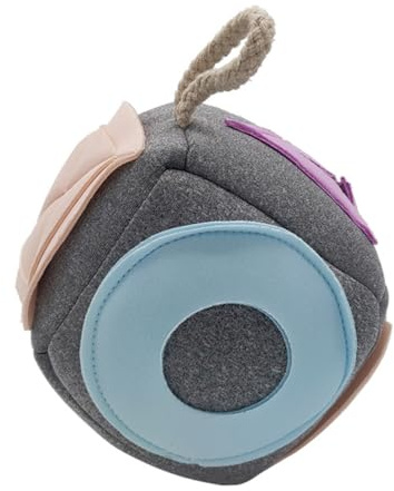 Toddmomy Interaktives Kauspielzeug für Hunde Strapazierfähiger Zahnpflegeball aus Robustem Material Tragbares Welpen zur Beschäftigung und Futterausgabe Geeignet für Kleine und