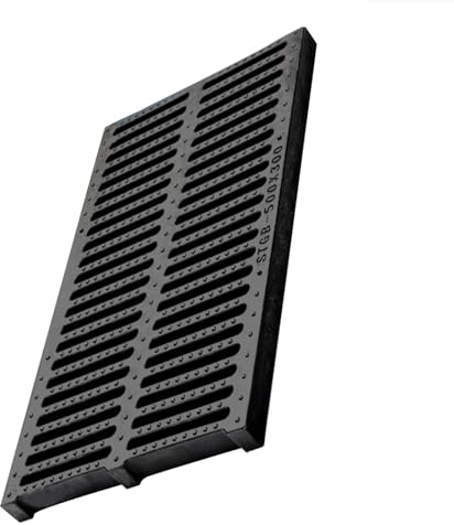 Rejilla de Drenaje Exterior, Rejilla Desague Terraza Plástico, Drenaje de Piso Antibloqueo para Jardin, Entradas de Vehículos y Pasarelas(50x25x3 cm/20x10x1.2 in)