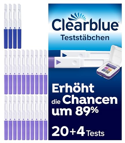 Clearblue Fertilitätsmonitor Nachfüllpackung 20 Ovulationstests + 4 Schwang
