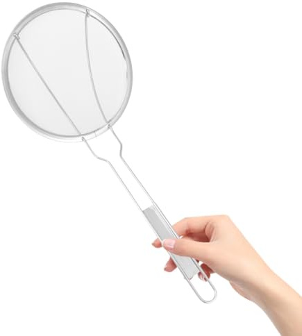 WATIIFUFU Colino in Acciaio Inossidabile Manico per Cucina, Mestolo Schiumarola per Frittura e Scolapasta per Noodles, Utensile Resistente e Versatile da Cucina
