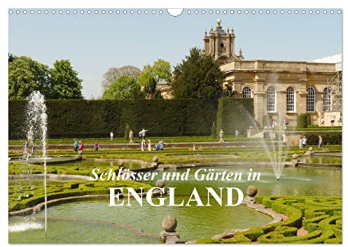 CALVENDO - Schlösser und Gärten in England (Wandkalender 2027 DIN A3 quer), Monatskalender: Weltberühmte englische Gärten und Schlösser, die einen Besuch wert sind