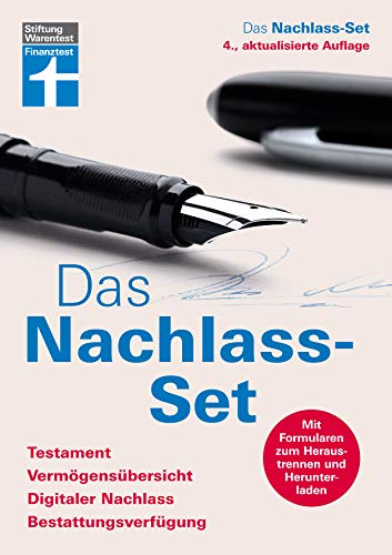 Das Nachlass-Set: Die wichtigsten Informationen für Angehörige - Praxisnah mit Mustertexten: Testament, Vermögensübersicht, Digitaler Nachlass, Bestattungsverfügung
