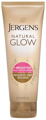 Jergens Glow Daily Moisturizer Med to Tan, 7.5 Ounce, Packaging May Vary by Jergens