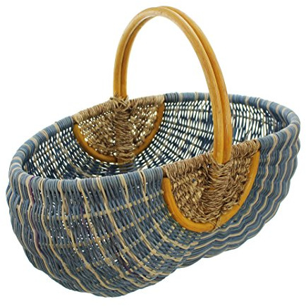 Frank Flechtwaren Panier Bleu/naturel