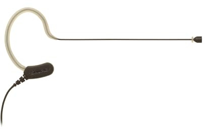 Shure MX153B/O-TQG Mikrofon, omnidirektional, Schwarz schwarz | Omnidirektionales Ohrset-Mikrofon mit TQG-Anschluss für Präsentationen, Gotteshäuser und Live-Sound