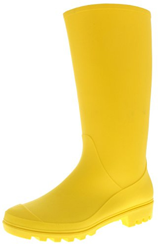Polar Boot Donna Originale Alto Letame Inverno La Neve Impermeabile Pioggia Wellingtons Stivali - Giallo - UK5/EU38 - BL0282