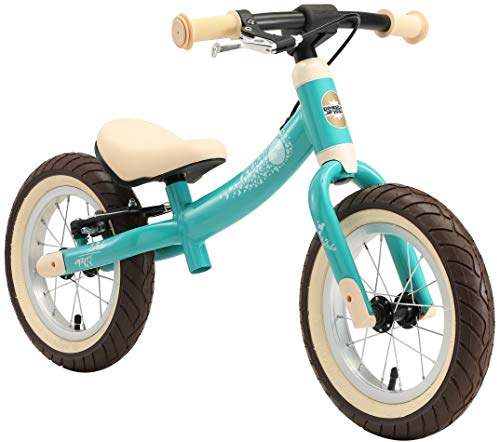 BIKESTAR Kinder Laufrad Lauflernrad Kinderrad für Jungen und Mädchen ab 3-4 Jahre | 12 Zoll Sport Kinderlaufrad | Türkis | Risikofrei Testen