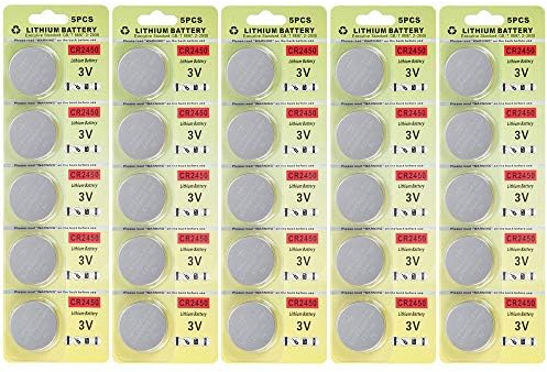 CR2450 Pile Bouton au Lithium 3v CR 2450 Pack de 25