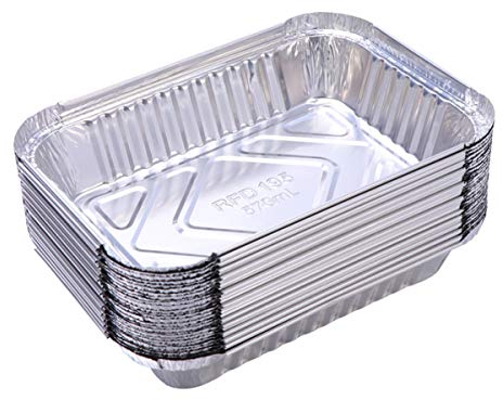 DOITOOL 20 Piezas s de Goteo de la Parrilla de s de Aluminio Desechables de Parrilla al Aire para s de Goteo de Grasa BBQ de Grill (570 ml)