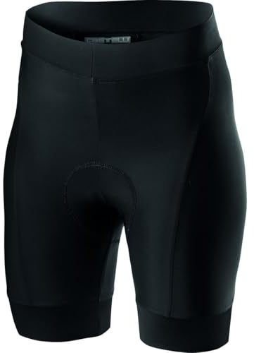 Castelli Prima Short Fahrrad-Shorts, Schwarz/Rot, Größe S für Damen