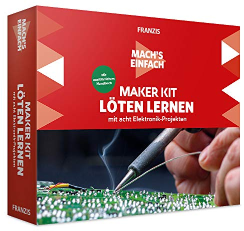 FRANZIS 67122 - Mach's einfach - Maker Kit Löten lernen, empfohlen ab 14 Jahren