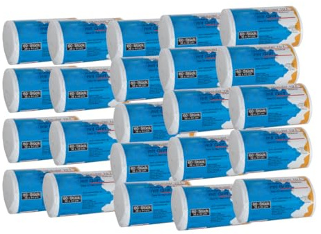 Premiumline - Bolsas de basura (10 litros, 24 unidades), color blanco y transparente