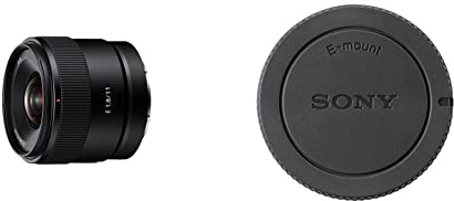 E 11 mm F1.8 di Sony |Grandangolo a focale fissa APS-C (SEL11F18) & ALC-B1EM Copriobiettivo per Corpo Fotocamera, Nero