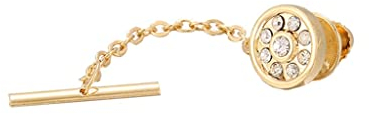 CAZARU Gold Herren Krawattenklammer Anzug Krawattennadel Business Hemd Krawattenschloss Schnalle Krawattenknopf Dekoration