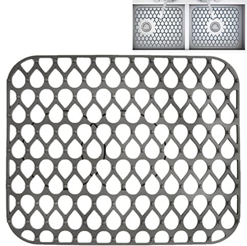 Rianpesn 3 Silicone Sink Mat - Sink Protector Grid Accessory | Non-slip Folding Sink Grates for Bottom of Farmhouse Stainless Steel Porcelain Sink, Drain Kitchen Sink Mat