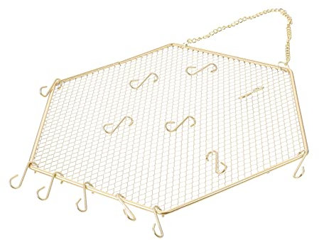 ZAANU 1 Set Wandschmuckständer Ornament Aufbewahrungsbox Ornament Ohrringe Ornament Ausstellungsständer Wandschmuckhalter Ohrring Wanddisplay Hängender Ohrringständer Wandohrringhalter Armband/244