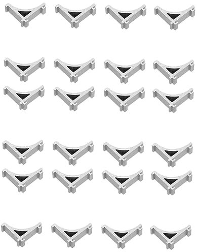 Amosfun 24pcs Refrigerator Organiser Freezer Shelf Clips Support Hooks Cooler Shelf Brace Sturdy Aluminium Material