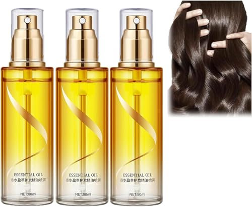 Vaporisateur d'huile essentielle de soin des cheveux | Spray d'huile essentielle parfumée pour soins capillaires | Spray d'huile essentielle pour soins capillaires (3pcs)