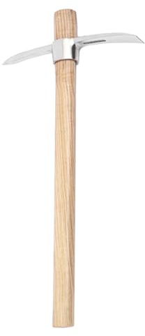 HunicandIU Piccone per scavare, Pick Mattock | Piccone da giardino con design 2 in 1 – piccone multifunzione in acciaio inox con manico per la lavorazione del terreno e per scavare