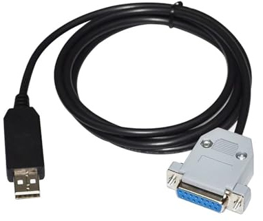 Adaptador USB A D-Sub 15-Pin DB15 Hembra Cable DE COMUNICACIÓN Serial RS232/RS485(3 metres,RS485 Signal)