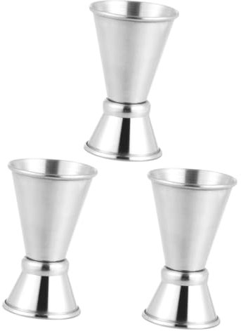 Amosfun 3 Pièces Double Jigger Tasse À Mesurer Tasses À Mesurer Jigger Tasse À Vin Martini Jigger Cocktail Jigger Barman Jigger Cocktail Mesure Jigger Tasse Double Bar Jigger Once Tasse