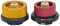 2 Pcs Gas Bottle Adapter, Portable Canister Refill Adapter, Anti-Leakage Aluminum Alloy Tank Nozzle Connector for Camping Stove and Butane Canister to Screw Cartridge (Yellow, R