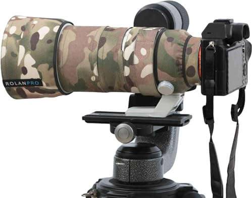 ROLANPRO Copriobiettivo mimetico per Sony FE 70-200 mm F/2.8 GM OSS II CoverLens Custodia protettiva per obiettivo-#4 Camo impermeabile