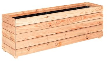 Mega Holz Pflanzkübel MODULO 120x30x39 cm (BxTxH) - wetterfester Blumenkasten aus heimischen Lärchenholz - Blumenkübel aus witterungsbeständiger Lärche für Garten, Terrasse und Balkon, Modular, Holz