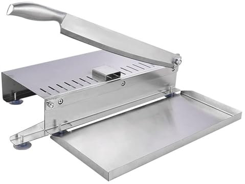 Générique Cutter à hélicoptère à Viande en Acier Inoxydable - Slicer Manuel osseux pour Poisson, Poulet, bœuf, Viande glacée et légumes - idéal pour la Maison et l'utilisation Commerciale