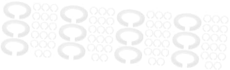 DIYEAH 80pcs Lampshade Adapter Ring Light Converter for Floor Lamps Easy Install Lamp Accessories