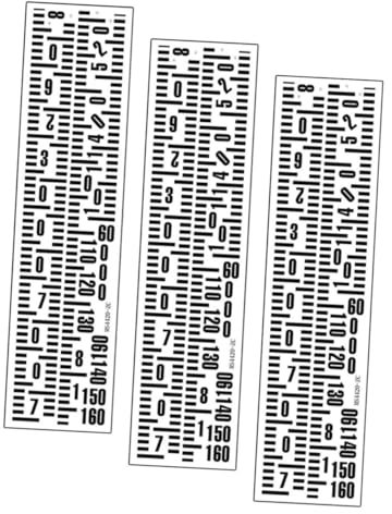 Sosoport Tabla De Crecimiento Para Niños Vinilo Decorativo De Pared 15x60 Cm Adhesivo Reutilizable Precisión Alta Para Hospital y Guardería Kit De 3 Unidades