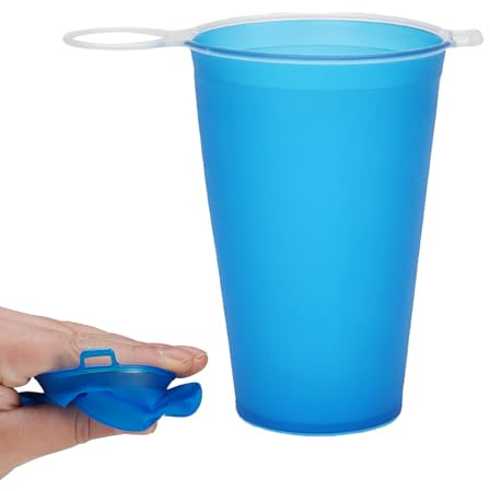 Återanvändbara koppar för dryck Mjuk hopfällbar mugg