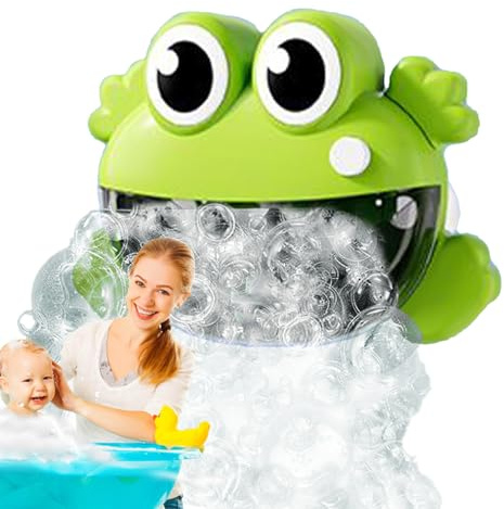 Blasenmaschine für Badewanne, Hersteller von Badeblasen, süßes Badespielzeug für Frosch, lustiges Duschspielzeug für Kleinkinder, Kinder, Mädchen, Babys