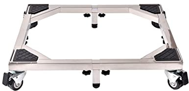 YCNLYSSR Movable Adjustable Base Washing Machine Stand Universal Appliance Wheels Fridge Freezer Trolley Extendable Length 58.5-93cm stand bracket For Tumble Dryers,