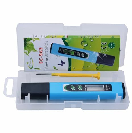 Testeur de pH de l'eau, Testeur numérique de conductivité EC-963 à LED, moniteur de qualité de l'eau, 0 ~ 19,99 ms/cm, for culture hydroponique, piscine, aquarium pour eau potable, aquariums, etc.