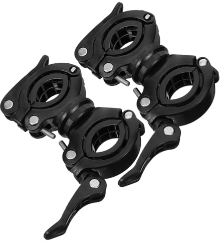 GALPADA 2 pièces Support de Canne Rotatif pour Fauteuil et Déambulateur Accessoire Robuste et Ajustable pour Bâtons de Marche pour Personnes Âgées