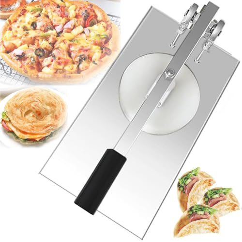Pressa manuale per impasti per pizza per creare fette sottili di crosta, ideale per uso domestico o commerciale
