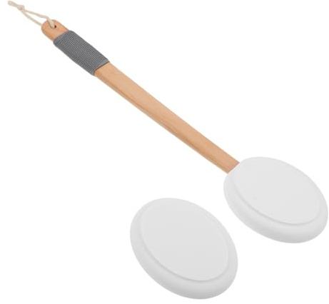 Angoily Applicatore per Crema Corpo Manico Ergonomico Leggero in Legno ed Eva per Applicare Lozioni Autoabbronzanti e Creme, la Routine di Cura del Corpo per Viaggi