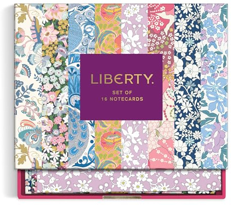 Galison Liberty London – Floral Greeting Assortment Notecard Set Perfect for Any Occasion