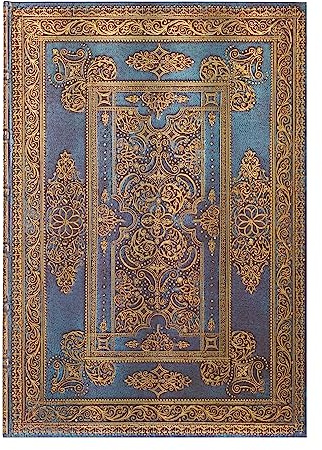 Blue Luxe (Luxe Design) Grande Unlined Hardback Journal (Elastic Band Closure): Hardcover mit Elastikbandverschluss