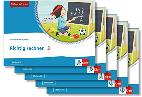 Richtig rechnen 3: Übungsheft im 5er-Paket Klasse 3 (Mein Anoki-Übungsheft)