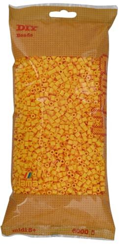 Hama - Loisir Créatif Midi Sachet 6000 Perles Jaune, 205-03