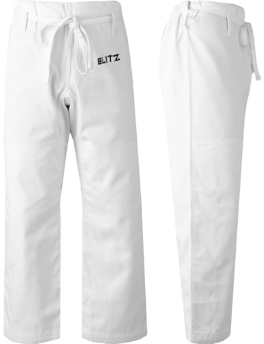 Blitz Gold Heavyweight Judo Pants - White, 8/210 cm