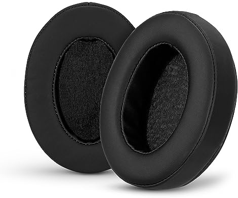Brainwavz Replacement Earpads for ATH M50X, M50BT, Steelseries Arctis, Pro Wireless & Stealth 600, HyperX Cloud, AKG, SHURE, Philips & Many More Headphones, Memory Foam Ear Pad Cushions, Black Oval