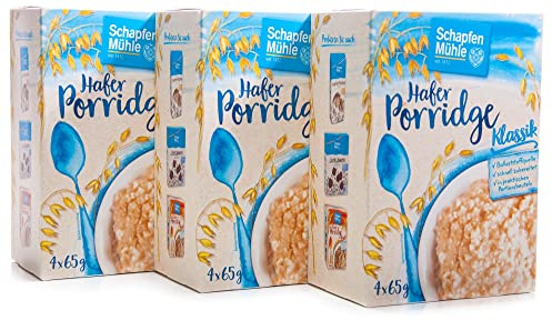 Schapfen Mühle Porridge Hafermahlzeit Natur 3er Set (3x260g Packung)