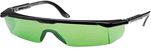 DeWalt DE0714G-XJ Gafas Verdes, Grünschwarz, One size | Mejor visibilidad de los rayos láser verdes, diseño robusto, adecuado para niveladores y láseres rotativos en interiores