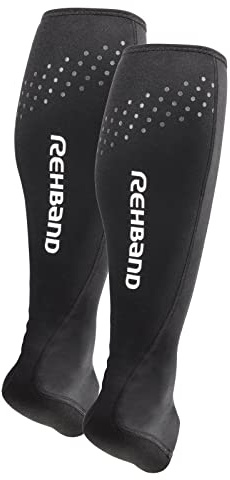 Rehband Neopren Achillessehnenbandage Herren & Damen, 1 Paar Sprunggelenkbandage unterstützt bei Achillessehnenentzündung & Schmerzlinderung